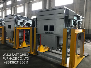 Kualitas  Cored Induction Copper Brass Bronze Melting Furnace , Upcasting Continuous Frequency Induction Furnace pabrik