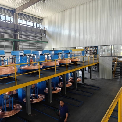 Tembaga mesin continuous casting untuk timah fosfor Perunggu strip billet produksi dan Precisio